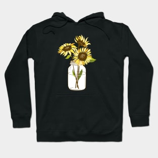 Sunflower in Mason Jar Hoodie